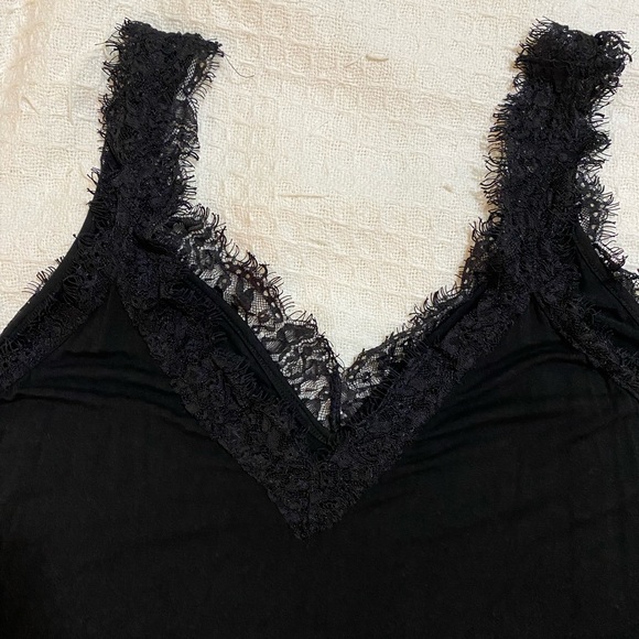 Black Lace Camisole Tank Top Size 2X - Picture 3 of 3